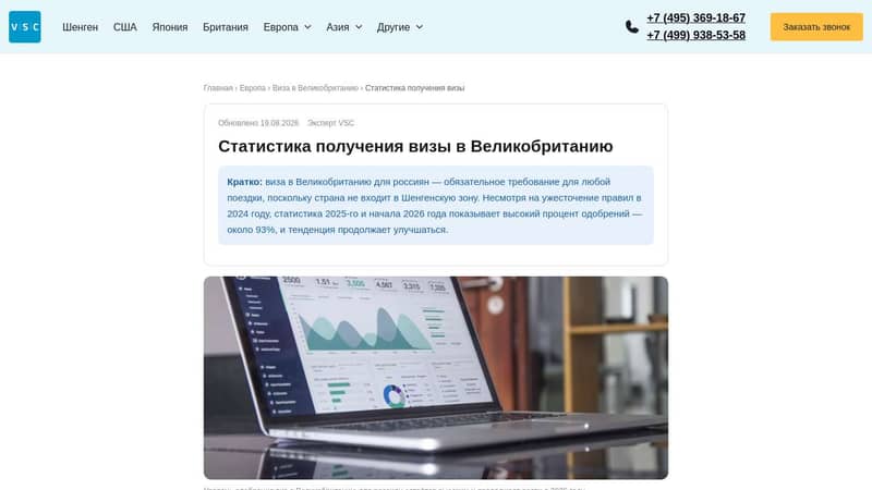 Статистика виз в Великобританию